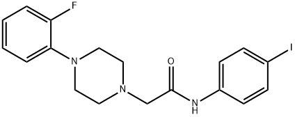 2-[4-(2-FLUOROPHENYL)PIPERAZINO]-N-(4-IODOPHENYL)ACETAMIDE Struktur