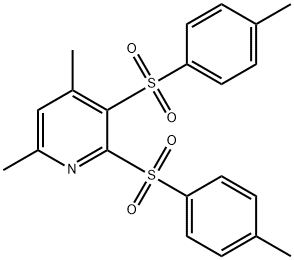 4,6-DIMETHYL-2,3-BIS[(4-METHYLPHENYL)SULFONYL]PYRIDINE Struktur