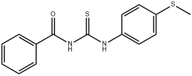 N-BENZOYL-N'-[4-(METHYLSULFANYL)PHENYL]THIOUREA Struktur