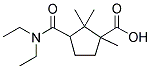 3-DIETHYLCARBAMOYL-1,2,2-TRIMETHYL-CYCLOPENTANECARBOXYLIC ACID Struktur