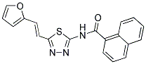 N-{5-[(E)-2-(2-FURYL)VINYL]-1,3,4-THIADIAZOL-2-YL}-1-NAPHTHAMIDE Struktur