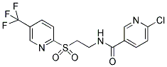 6-CHLORO-N-(2-([5-(TRIFLUOROMETHYL)PYRIDIN-2-YL]SULFONYL)ETHYL)NICOTINAMIDE Struktur