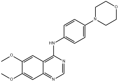 6,7-DIMETHOXY-N-(4-MORPHOLINOPHENYL)-4-QUINAZOLINAMINE Struktur