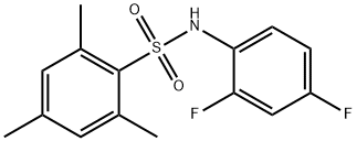 (2,4-DIFLUOROPHENYL)((2,4,6-TRIMETHYLPHENYL)SULFONYL)AMINE Struktur