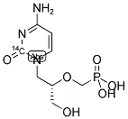 (S)-1-[3-HYDROXY-2-(PHOSPHONYL-METHOXY)PROPYL]-CYTOSINE, [2-14C]- Struktur