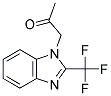 1-[2-(TRIFLUOROMETHYL)-1H-1,3-BENZIMIDAZOL-1-YL]ACETONE Struktur