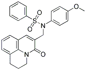 N-[(2,3-DIHYDRO-5-OXO-(1H,5H)-BENZO[IJ]QUINOLIZIN-6-YL)METHYL]-N-(4-METHOXYPHENYL)BENZENESULPHONAMIDE Struktur