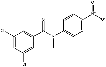 3,5-DICHLORO-N-METHYL-N-(4-NITROPHENYL)BENZENECARBOXAMIDE Struktur