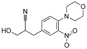 3-HYDROXY-2-(4-MORPHOLINO-3-NITROBENZYL)PROPANENITRILE Struktur