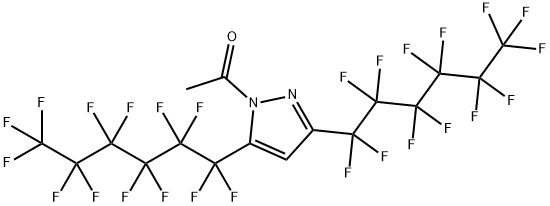 1-ACETYL-3,5-BIS(PERFLUOROHEXYL)PYRAZOLE Struktur