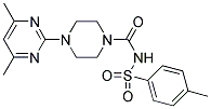 1-[4-(4,6-DIMETHYLPYRIMIDIN-2-YL)PIPERAZIN-1-YL]-N-[(4-METHYLPHENYL)SULPHONYL]FORMAMIDE Struktur