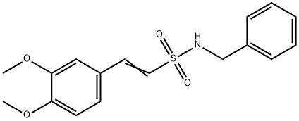 (E)-N-BENZYL-2-(3,4-DIMETHOXYPHENYL)-1-ETHENESULFONAMIDE Struktur