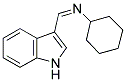 CYCLOHEXYL-(1H-INDOL-3-YLMETHYLENE)-AMINE Struktur