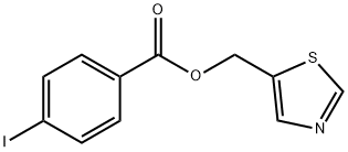 1,3-THIAZOL-5-YLMETHYL 4-IODOBENZENECARBOXYLATE Struktur