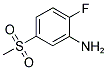 2-FLUORO-5-(METHYLSULFONYL)ANILINE Struktur