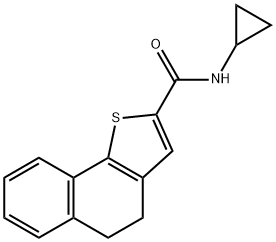 N-CYCLOPROPYL-4,5-DIHYDRONAPHTHO[1,2-B]THIOPHENE-2-CARBOXAMIDE Struktur