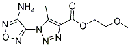 2-METHOXYETHYL 1-(4-AMINO-1,2,5-OXADIAZOL-3-YL)-5-METHYL-1H-1,2,3-TRIAZOLE-4-CARBOXYLATE Struktur