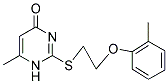 6-METHYL-2-([2-(2-METHYLPHENOXY)ETHYL]THIO)PYRIMIDIN-4(1H)-ONE Struktur