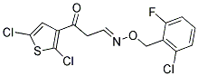 3-(2,5-DICHLORO-3-THIENYL)-3-OXOPROPANAL O-(2-CHLORO-6-FLUOROBENZYL)OXIME Struktur