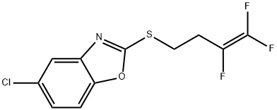 5-CHLORO-1,3-BENZOXAZOL-2-YL 3,4,4-TRIFLUORO-3-BUTENYL SULFIDE Struktur