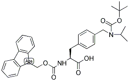 FMOC-L-PHE(4-CH2NIPR-BOC) Struktur