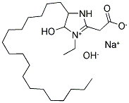 SODIUM CARBOXYMETHYLSTEARYLHYDROXY-ETHYL IMIDAZOLINIUM HYDROXIDE Struktur