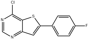 4-CHLORO-6-(4-FLUOROPHENYL)THIENO[3,2-D]PYRIMIDINE Struktur