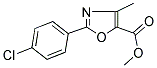 METHYL 2-(4-CHLOROPHENYL)-4-METHYL-1,3-OXAZOLE-5-CARBOXYLATE Struktur