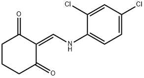 2-[(2,4-DICHLOROANILINO)METHYLENE]-1,3-CYCLOHEXANEDIONE Struktur