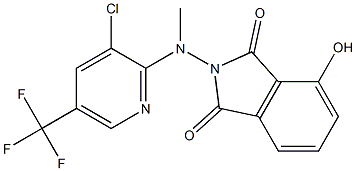 2-[[3-CHLORO-5-(TRIFLUOROMETHYL)-2-PYRIDINYL](METHYL)AMINO]-4-HYDROXY-1H-ISOINDOLE-1,3(2H)-DIONE Struktur