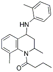 1-(4-(O-TOLUIDINO)-2,8-DIMETHYL-3,4-DIHYDROQUINOLIN-1(2H)-YL)BUTAN-1-ONE Struktur