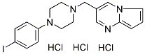 (+/-)-3-[(4-IODOPHENYL)-1-PIPERAZYL] METHYLPYRROLO [2,3-B] PYRIMIDINE TRIHYDROCHLORIDE Struktur