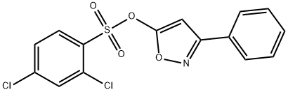 3-PHENYL-5-ISOXAZOLYL 2,4-DICHLOROBENZENESULFONATE Struktur