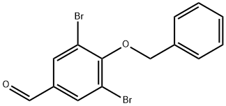 4-BENZYLOXY-3,5-DIBROMO-BENZALDEHYDE Struktur