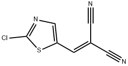 2-[(2-CHLORO-1,3-THIAZOL-5-YL)METHYLENE]MALONONITRILE Struktur