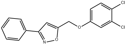 3,4-DICHLOROPHENYL (3-PHENYL-5-ISOXAZOLYL)METHYL ETHER Struktur