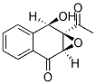 7A-ACETYL-7-HYDROXY-7,7A-DIHYDRONAPHTHO[2,3-B]OXIREN-2(1AH)-ONE Struktur