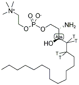 DIHYDROSPHINGOSINE PHOSPHOCHOLINE, [4,5-3H] Struktur