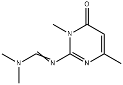 N'-(1,4-DIMETHYL-6-OXO-1,6-DIHYDRO-2-PYRIMIDINYL)-N,N-DIMETHYLIMINOFORMAMIDE Struktur