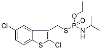 [(2,5-DICHLOROBENZO[B]THIOPHEN-3-YLMETHYL)THIO]ISOPROPYLAMIDOETHYLPHOSPHATE Struktur