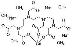 GADOLINIUM TRIETHYLENETETRAMINEHEXAACETATE TRISODIUM SALT PENTAHYDRATE Struktur