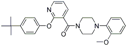2-(4-(TERT-BUTYL)PHENOXY)(3-PYRIDYL) 4-(2-METHOXYPHENYL)PIPERAZINYL KETONE Struktur