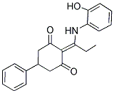 2-[1-(2-HYDROXYANILINO)PROPYLIDENE]-5-PHENYLCYCLOHEXANE-1,3-DIONE Struktur