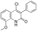 4-CHLORO-8-METHOXY-3-PHENYLQUINOLIN-2(1H)-ONE Struktur