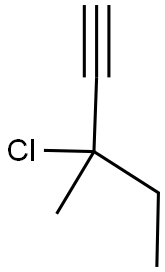 3-CHLORO-3-ETHYLBUTYNE Struktur