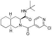 N-(TERT-BUTYL)-2-(2-CHLOROISONICOTINOYL)DECAHYDROISOQUINOLINE-3-CARBOXAMIDE Struktur