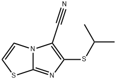 6-(ISOPROPYLSULFANYL)IMIDAZO[2,1-B][1,3]THIAZOLE-5-CARBONITRILE Struktur