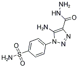 4-[5-AMINO-4-(HYDRAZINOCARBONYL)-1H-1,2,3-TRIAZOL-1-YL]BENZENESULFONAMIDE Struktur