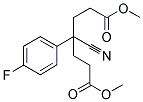 DIMETHYL 4-CYANO-4-(4-FLUOROPHENYL)HEPTANEDIOATE Struktur