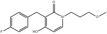 3-(4-FLUOROBENZYL)-4-HYDROXY-1-(3-METHOXYPROPYL)-2(1H)-PYRIDINONE Struktur